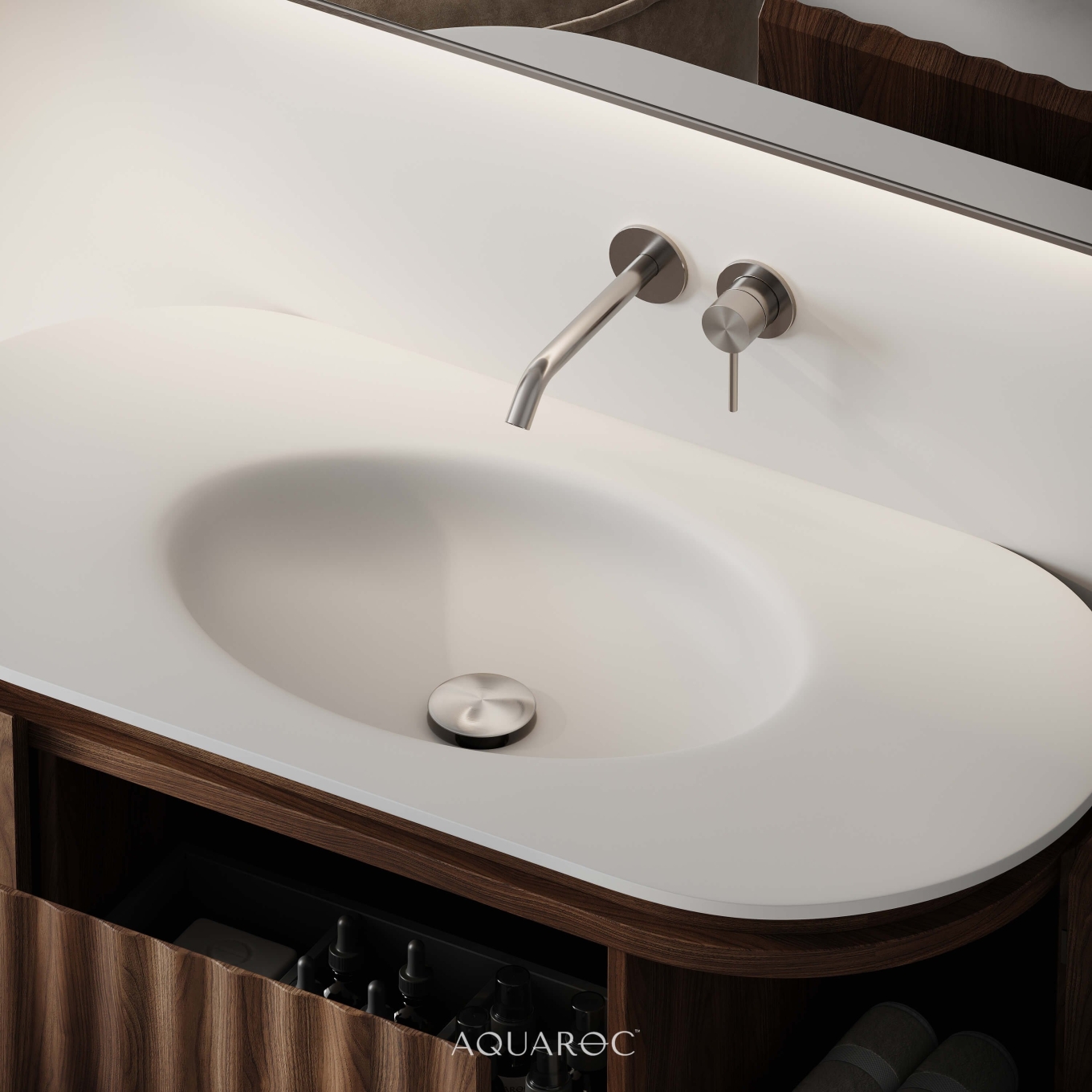 Niche Brushed Stainless Steel Unslotted Click Clack Basin Waste